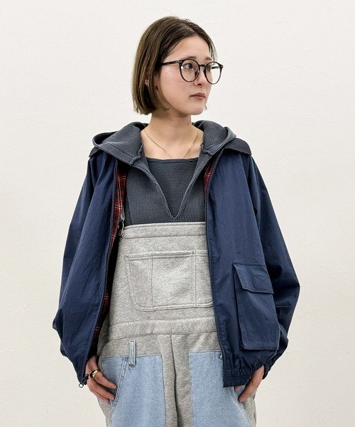 niko and...（ニコアンド）の「[MODE NORM CORE] デニムパッチワークサロペ（サロペット/オーバーオール・レディース・ブラック/グレー/アイボリー・MEDIUM/LARGE）」の12枚目の写真