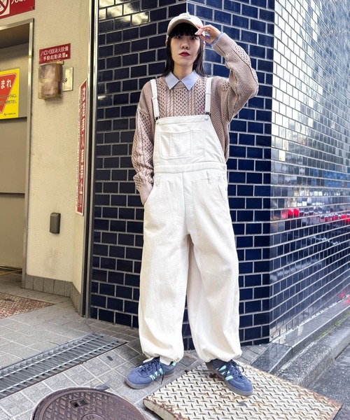 niko and...（ニコアンド）の「[MODE NORM CORE] デニムパッチワークサロペ（サロペット/オーバーオール・レディース・ブラック/グレー/アイボリー・MEDIUM/LARGE）」の18枚目の写真