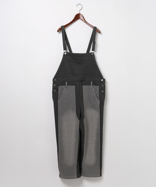 niko and...（ニコアンド）の「[MODE NORM CORE] デニムパッチワークサロペ（サロペット/オーバーオール・レディース・ブラック/グレー/アイボリー・MEDIUM/LARGE）」の22枚目の写真