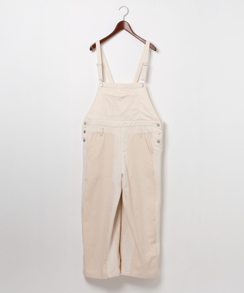 MODE NORM CORE] デニムパッチワークサロペ（サロペット