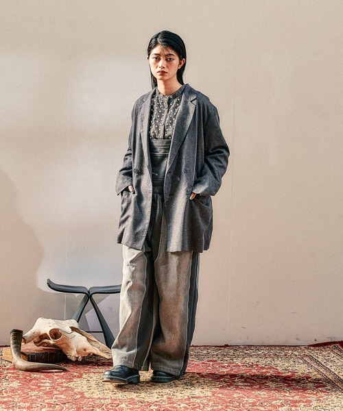 MODE NORM CORE] デニムパッチワークサロペ（サロペット