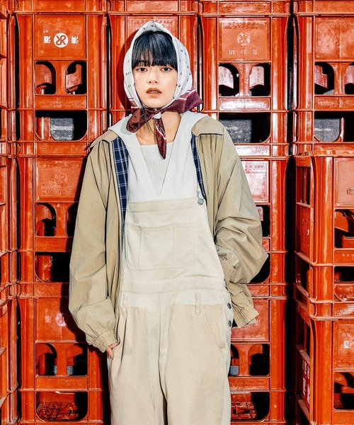 セール】[MODE NORM CORE] デニムパッチワークサロペ（サロペット