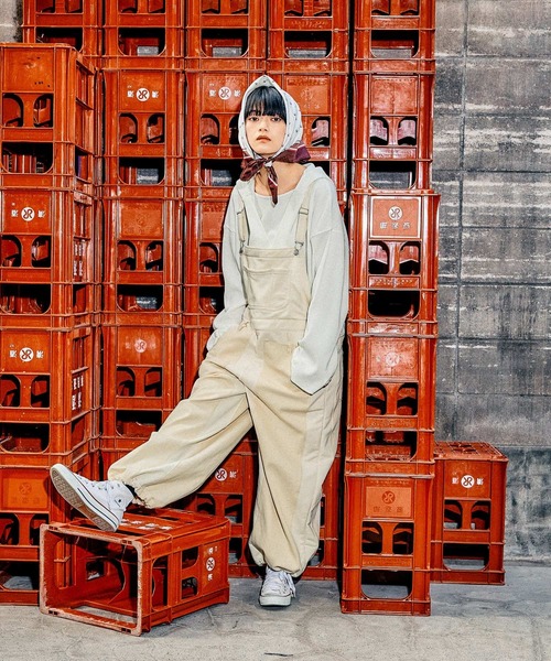 セール】[MODE NORM CORE] デニムパッチワークサロペ（サロペット