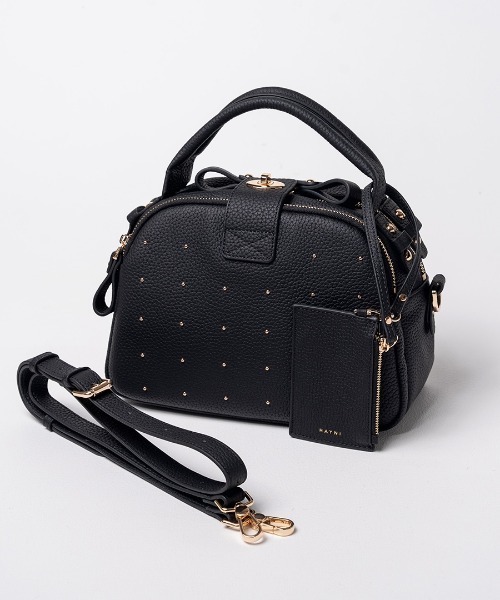 HAYNI（ヘイニ）の「Nene Loche Dot ネネロシェ ドット（ショルダーバッグ・レディース・グレー系/ブラウン系/ブラック×ゴールド・FREE）」の10枚目の写真