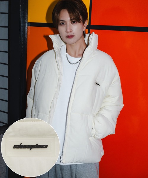 SIDEWAY STANCE（サイドウェイスタンス）の「【SIDEWAY STANCE】シリコンワッペン パデッドジャケット（ダウンジャケット/コート・メンズ・ブラック/ホワイト/カーキ・LARGE/MEDIUM/SMALL）」の2枚目の写真