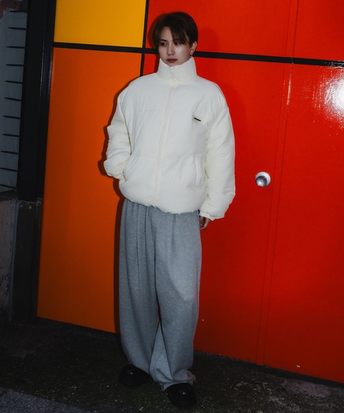 SIDEWAY STANCE（サイドウェイスタンス）の「【SIDEWAY STANCE】シリコンワッペン パデッドジャケット（ダウンジャケット/コート・メンズ・ブラック/ホワイト/カーキ・LARGE/MEDIUM/SMALL）」の17枚目の写真