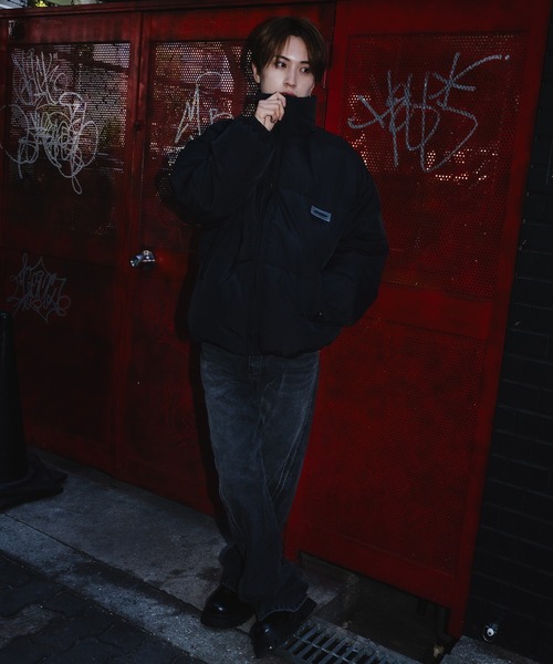 SIDEWAY STANCE（サイドウェイスタンス）の「【SIDEWAY STANCE】シリコンワッペン パデッドジャケット（ダウンジャケット/コート・メンズ・ブラック/ホワイト/カーキ・LARGE/MEDIUM/SMALL）」の22枚目の写真