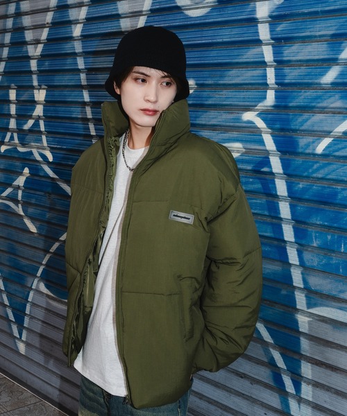 SIDEWAY STANCE（サイドウェイスタンス）の「【SIDEWAY STANCE】シリコンワッペン パデッドジャケット（ダウンジャケット/コート・メンズ・ブラック/ホワイト/カーキ・LARGE/MEDIUM/SMALL）」の11枚目の写真