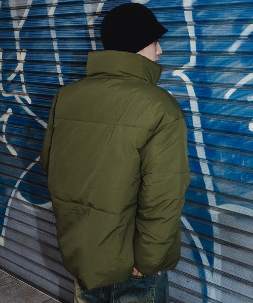 SIDEWAY STANCE（サイドウェイスタンス）の「【SIDEWAY STANCE】シリコンワッペン パデッドジャケット（ダウンジャケット/コート・メンズ・ブラック/ホワイト/カーキ・LARGE/MEDIUM/SMALL）」の13枚目の写真