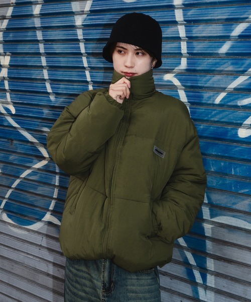 SIDEWAY STANCE（サイドウェイスタンス）の「【SIDEWAY STANCE】シリコンワッペン パデッドジャケット（ダウンジャケット/コート・メンズ・ブラック/ホワイト/カーキ・LARGE/MEDIUM/SMALL）」の14枚目の写真