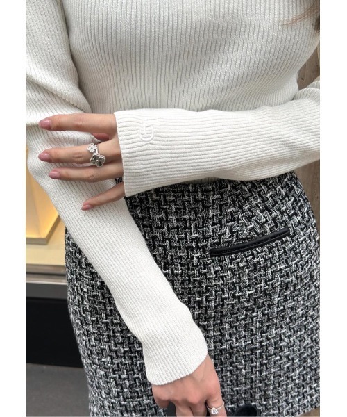LUDICRUM(ルーディクルム)の「LD long sleeve knit top(ニット/セーター・レディース・ミント/ホワイト/ピンク/レッド/ブラック/ブルー・S/M)」の2枚目の写真