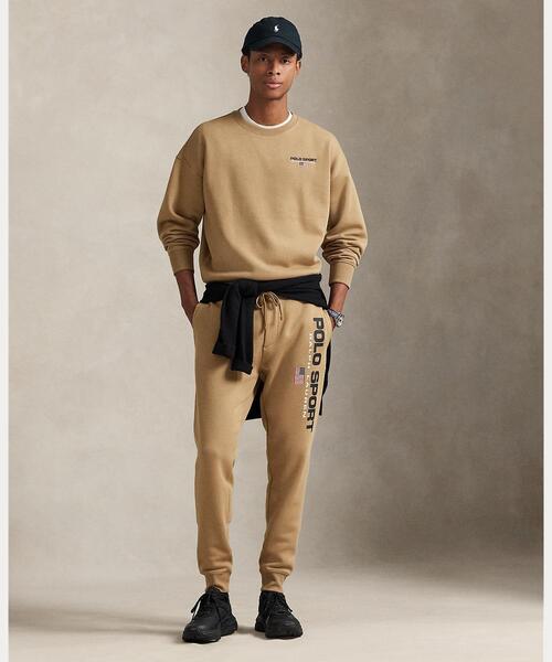 新品　XS ラルフローレン　スウェット　トレーナー　ベージュ　ブラウンポニ 激レア人気色カンポジア製薄手ポロラルフローレンポニーゴロスウェット