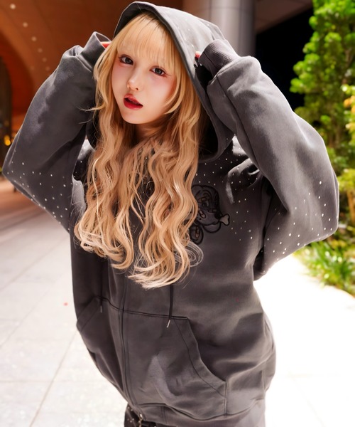 GA×GALFY-きらピカジップパーカー（パーカー）｜GALFY（ガルフィー）の