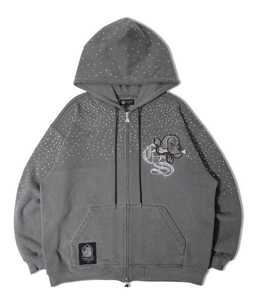 GALFY（ガルフィー）の「【別注】GA×GALFY-きらピカジップパーカー（パーカー・メンズ・チャコール/ブラック・L/XL）」の11枚目の写真