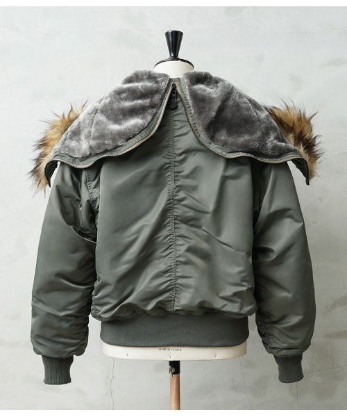 WAIPER.inc（ワイパーインク）の「WAIPER.inc 米軍 初期型 N-2B VINTAGE フライトジャケット【WP28】（ミリタリージャケット・メンズ・セージグリーン・L/XL）」の4枚目の写真