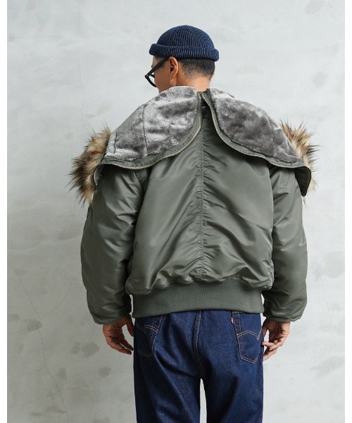 WAIPER.inc（ワイパーインク）の「WAIPER.inc 米軍 初期型 N-2B VINTAGE フライトジャケット【WP28】（ミリタリージャケット・メンズ・セージグリーン・L/XL）」の11枚目の写真