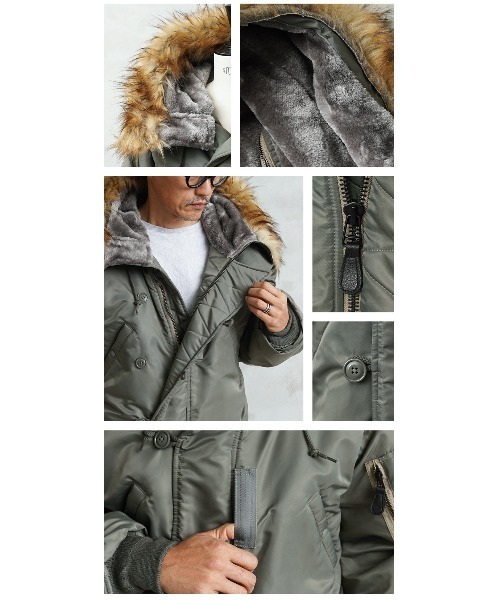 WAIPER.inc（ワイパーインク）の「WAIPER.inc 米軍 初期型 N-2B VINTAGE フライトジャケット【WP28】（ミリタリージャケット・メンズ・セージグリーン・L/XL）」の14枚目の写真