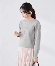 パフスリーブ」に該当するトップス（グレー/灰色系）ファッション通販