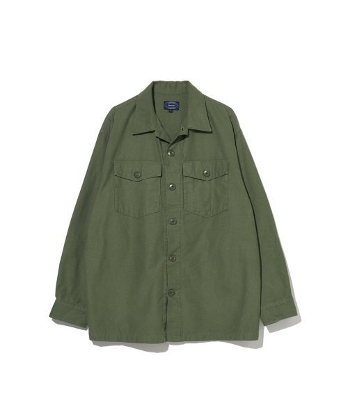 BRUMAN(ブルーマン)の「Utility Shirt (Olive Green)(シャツ/ブラウス・メンズ・その他・SMALL/MEDIUM/LARGE)」の1枚目の写真