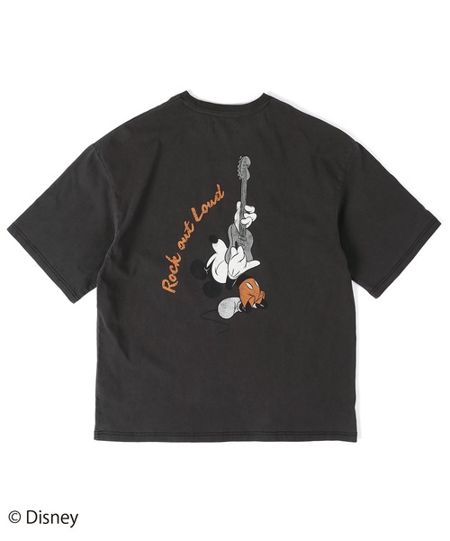 The DUFFER of ST.GEORGE(ザダファーオブセントジョージ)の「【WEB限定アイテム】<Mickey Mouse>T-SHIRT "ROCK":<ミッキーマウス> ロックTシャツ(Tシャツ/カットソー・メンズ・スミクロ・X-LARGE/LARGE/MEDIUM/SMALL)」の8枚目の写真