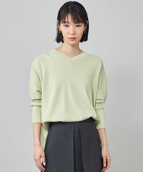 CAST:（キャストコロン）の「【1枚で着映える/セットアップ対応】バックボタンニット（ニット/セーター・レディース・ピンク系その他2/ホワイト/グリーン/ブラック・M）」の5枚目の写真