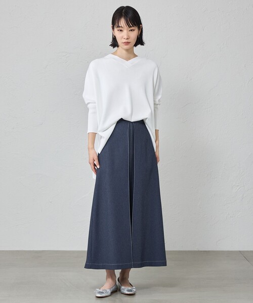 CAST:（キャストコロン）の「【1枚で着映える/セットアップ対応】バックボタンニット（ニット/セーター・レディース・ピンク系その他2/ホワイト/グリーン/ブラック・M）」の7枚目の写真