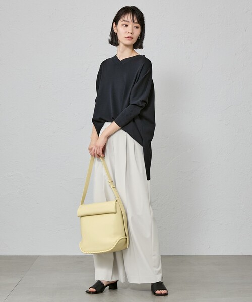 CAST:（キャストコロン）の「【1枚で着映える/セットアップ対応】バックボタンニット（ニット/セーター・レディース・ピンク系その他2/ホワイト/グリーン/ブラック・M）」の8枚目の写真