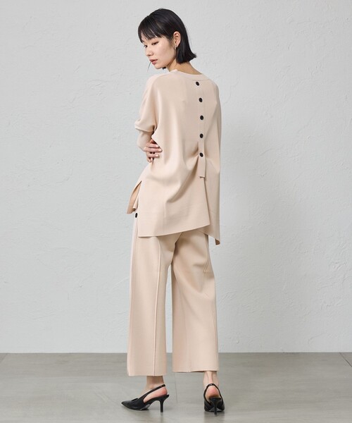 CAST:（キャストコロン）の「【1枚で着映える/セットアップ対応】バックボタンニット（ニット/セーター・レディース・ピンク系その他2/ホワイト/グリーン/ブラック・M）」の11枚目の写真