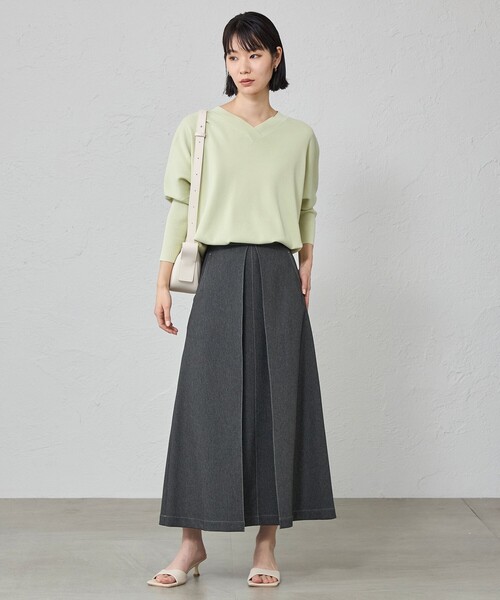 CAST:（キャストコロン）の「【1枚で着映える/セットアップ対応】バックボタンニット（ニット/セーター・レディース・ピンク系その他2/ホワイト/グリーン/ブラック・M）」の12枚目の写真