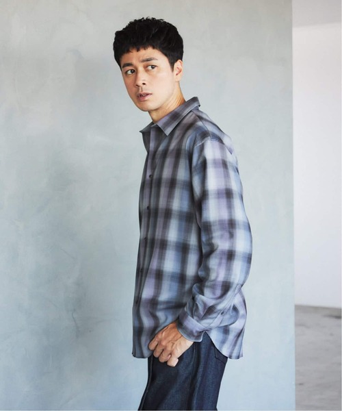 SUPER 120's ウール チェック レギュラー シャツ（シャツ/ブラウス