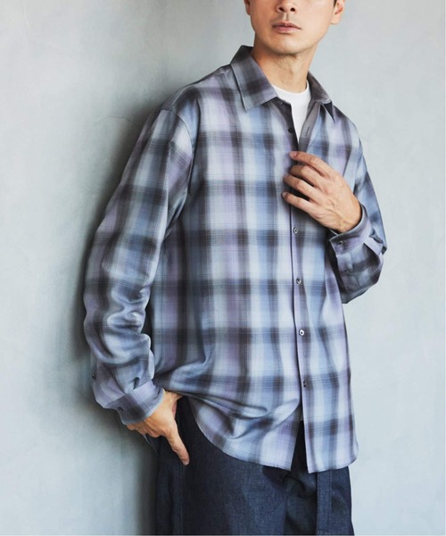 SUPER 120's ウール チェック レギュラー シャツ（シャツ/ブラウス
