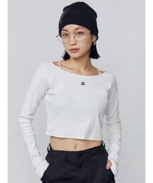 EMODA | 2WAYストリングリブトップス(Tシャツ/カットソー)