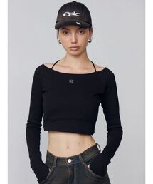 EMODA | 2WAYストリングリブトップス(Tシャツ/カットソー)