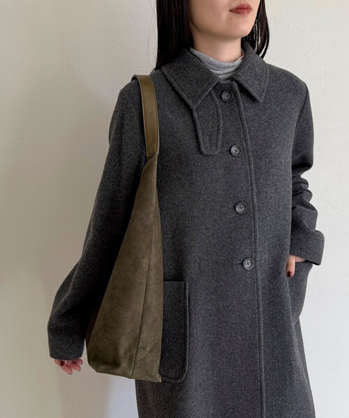 fredy emue（フレディエミュ）の「フェイクスエードトライアングルバッグ（トートバッグ・レディース・ブラウン/ベージュ/ブラック/オリーブ・FREE）」の7枚目の写真