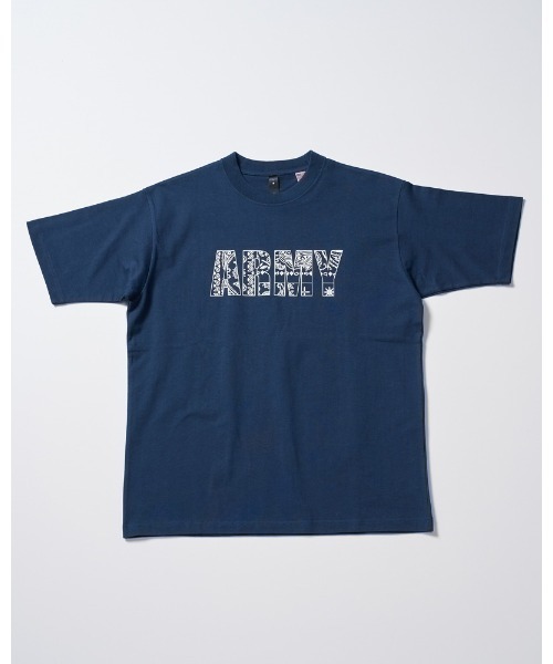 wjk（ダヴルジェイケイ）の「bandana panel ARMY T（Tシャツ/カットソー・メンズ・ブラック/ホワイト/ネイビー・SMALL/MEDIUM/LARGE/X-LARGE）」の7枚目の写真