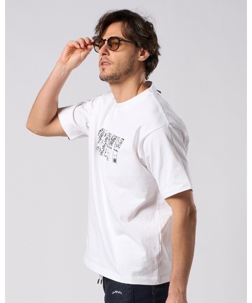 wjk（ダヴルジェイケイ）の「bandana panel ARMY T（Tシャツ/カットソー・メンズ・ブラック/ホワイト/ネイビー・SMALL/MEDIUM/LARGE/X-LARGE）」の12枚目の写真