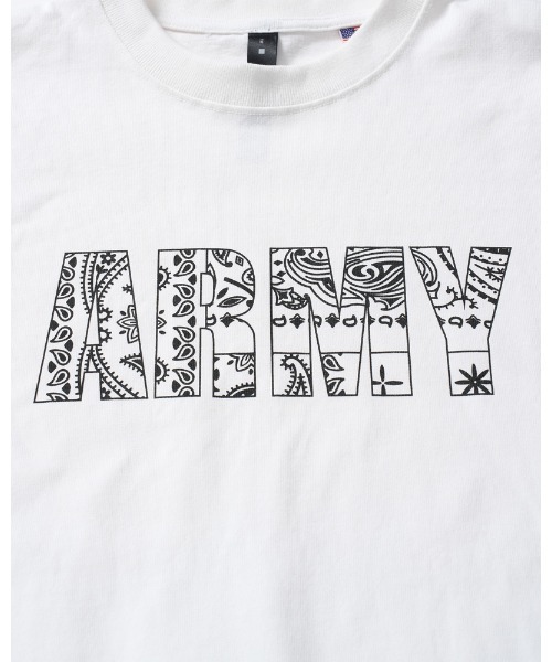 wjk（ダヴルジェイケイ）の「bandana panel ARMY T（Tシャツ/カットソー・メンズ・ブラック/ホワイト/ネイビー・SMALL/MEDIUM/LARGE/X-LARGE）」の15枚目の写真