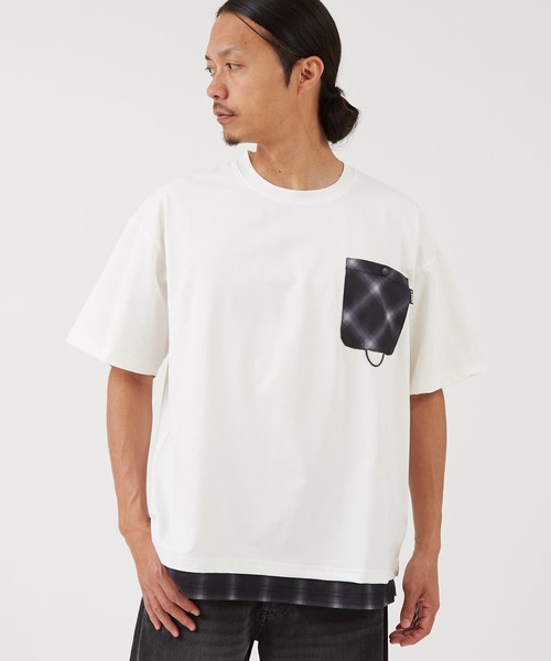 セール】【GERRY】 ドットエアー 裾ドローコード 半袖 レイヤード T