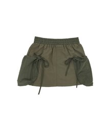 CRANK | ビッグポケットストリングスカート_カーキ(スカート)