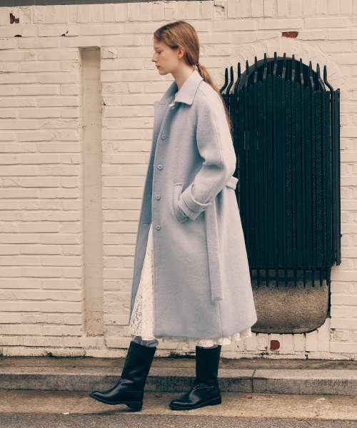 ROLAROLA(ロラロラ)の「ALPACA WOOL SINGLE COAT GRAY(チェスターコート・レディース・グレー・FREE)」の1枚目の写真