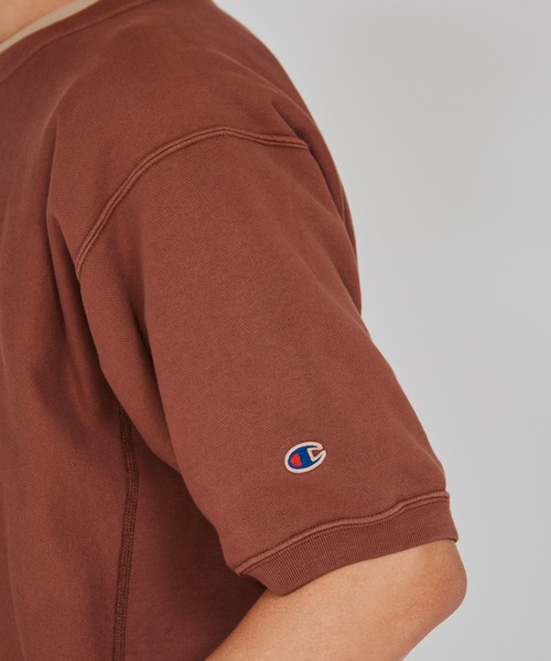 Champion(チャンピオン)の「【Champion/チャンピオン】メンズ リバースウィーブ(R) ショートスリーブスウェットシャツ(スウェット・メンズ・オリーブ/ブラック系その他/ブラウン/ブルー系その他・LARGE/MEDIUM/X-LARGE)」の9枚目の写真