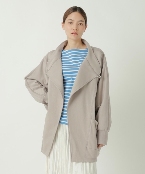 ZUCCa（ズッカ）の「DOLMAN SLEEVED SWEATSHIRT / 羽織り（パーカー・レディース・ネイビー/ベージュ/ブラック・M size）」の2枚目の写真