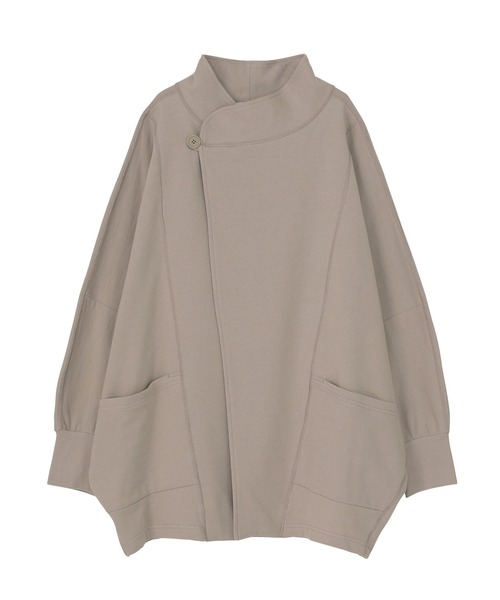 ZUCCa(ズッカ)の「DOLMAN SLEEVED SWEATSHIRT / 羽織り(パーカー・レディース・ネイビー/ベージュ/ブラック・M size)」の4枚目の写真