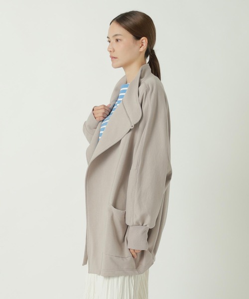 ZUCCa(ズッカ)の「DOLMAN SLEEVED SWEATSHIRT / 羽織り(パーカー・レディース・ネイビー/ベージュ/ブラック・M size)」の9枚目の写真