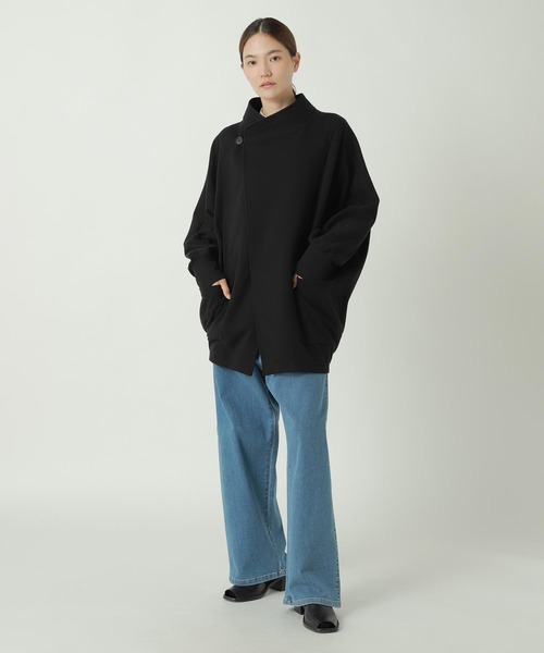 ZUCCa(ズッカ)の「DOLMAN SLEEVED SWEATSHIRT / 羽織り(パーカー・レディース・ネイビー/ベージュ/ブラック・M size)」の7枚目の写真