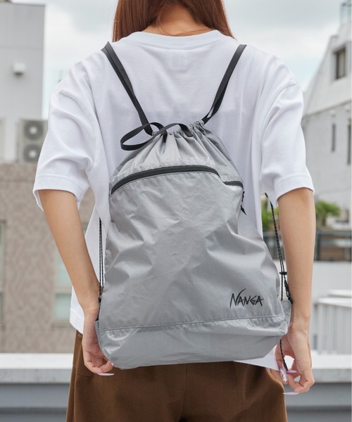 NANGA（ナンガ）の「NANGA/ナンガ Fibermax TUL KNAPSACK パッカブル ナップサック 秋 秋服 2026年秋冬（ショルダーバッグ・メンズ・イエロー/グレー/ブラック・FREE）」の3枚目の写真