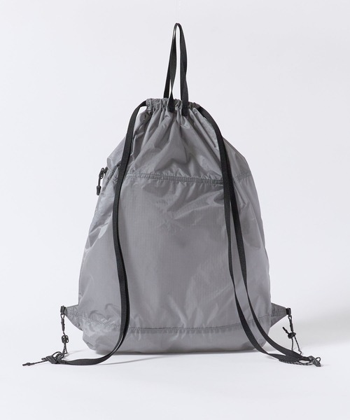 NANGA（ナンガ）の「NANGA/ナンガ Fibermax TUL KNAPSACK パッカブル ナップサック 秋 秋服 2026年秋冬（ショルダーバッグ・メンズ・イエロー/グレー/ブラック・FREE）」の10枚目の写真