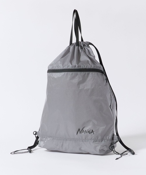 NANGA（ナンガ）の「NANGA/ナンガ Fibermax TUL KNAPSACK パッカブル ナップサック 秋 秋服 2026年秋冬（ショルダーバッグ・メンズ・イエロー/グレー/ブラック・FREE）」の5枚目の写真