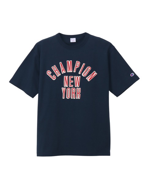 Champion（チャンピオン）の「【Champion/チャンピオン】メンズ メンズカジュアル ショートスリーブTシャツ（Tシャツ/カットソー・メンズ・ナチュラル/ブラック系その他/ブルー系その他・LARGE/X-LARGE/MEDIUM）」の3枚目の写真