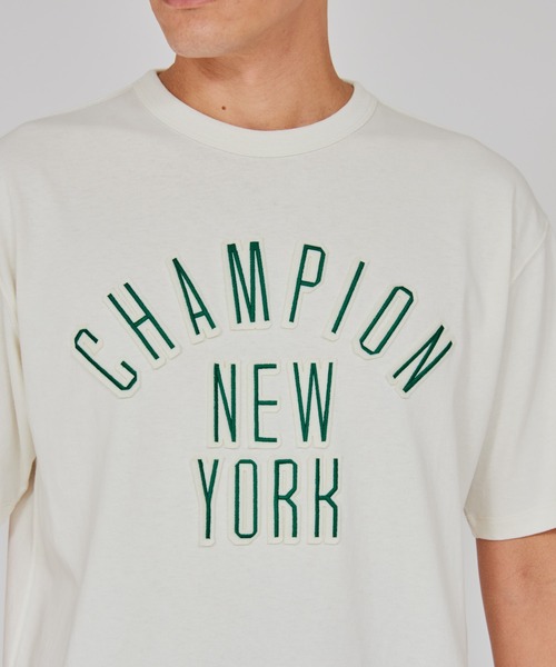 Champion（チャンピオン）の「【Champion/チャンピオン】メンズ メンズカジュアル ショートスリーブTシャツ（Tシャツ/カットソー・メンズ・ナチュラル/ブラック系その他/ブルー系その他・LARGE/X-LARGE/MEDIUM）」の4枚目の写真